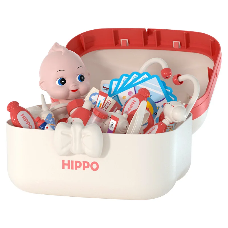 Kit médico para niños, caja de almacenamiento, juego de enfermera de Hospital, juguetes para niños, niñas y niños, regalo, bonitos juguetes educativos - imagen 5