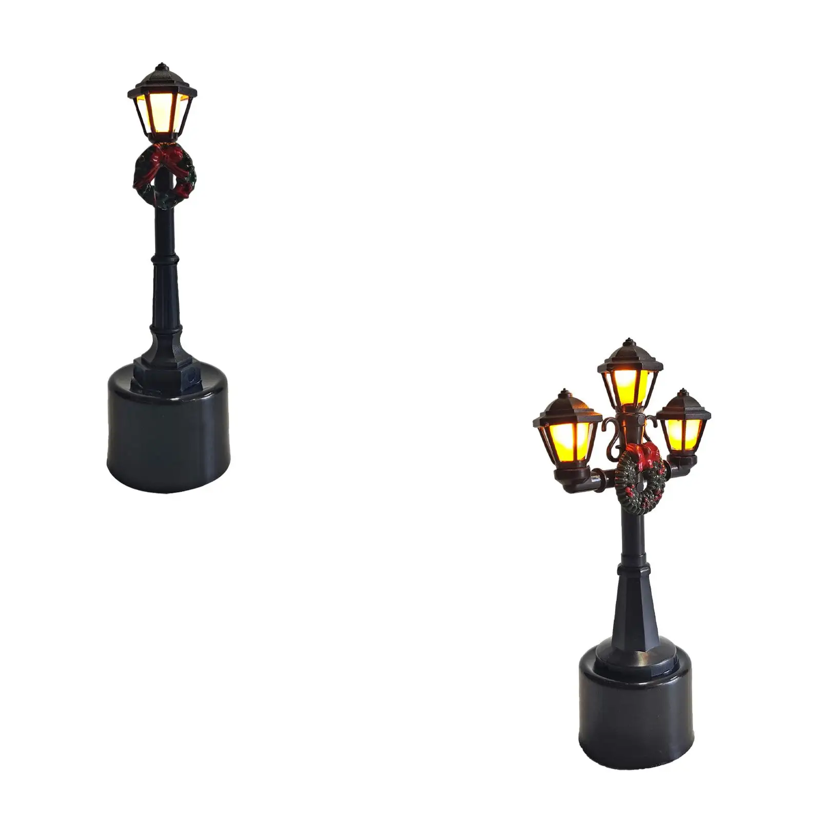 Mini Street Posts Light Model DIY Projects Decoration 1/12 Pathway Lantern Post Dollhouse Accessories Dollhouse Micro Landscape