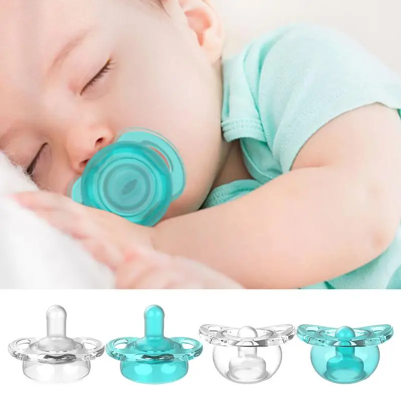 Chupete tipo pecho, juguete para la dentición, chupete para dormir de silicona suave, diseño de rebote, emociones calmantes, simulación de lactancia materna - imagen 2