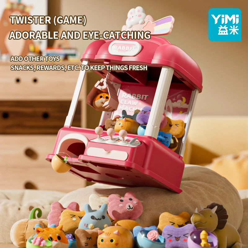 Máquina de garra para niños, mini máquina expendedora de juguetes de unicornio para niñas, dispensador de premios de agradecimiento de dulces con sonido, juego de Arcade electrónico - imagen 5