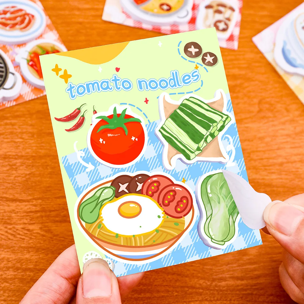 Notas adhesivas infantiles con diseños de sushi y postres – Aesthetic - imagen 4