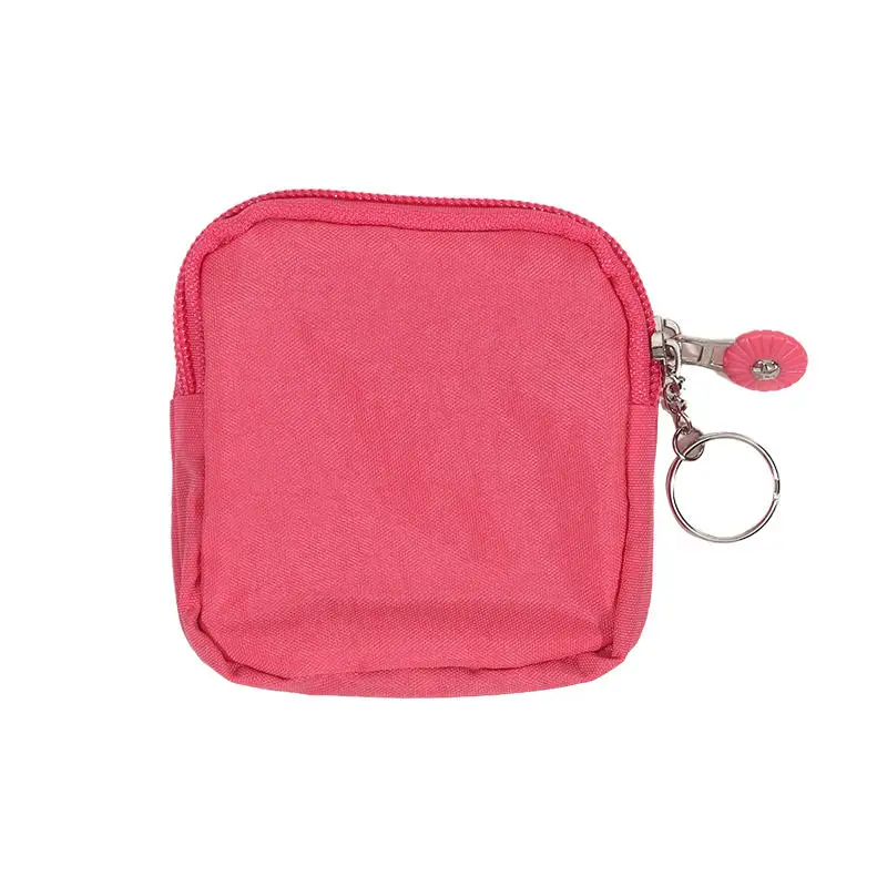 Monedero de lona resistente al desgaste para hombre y mujer, monedero duradero resistente al agua con llavero, tarjetero, 1 ud. - imagen 5