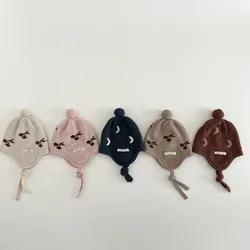 Gorro de punto cálido con orejeras para bebé – Invierno