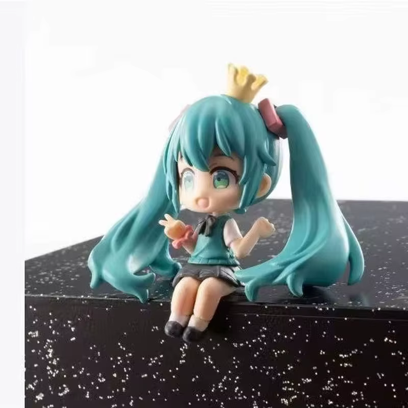 Miku Versión Q Muñeca de PVC – Juguete Decorativo Regalo Cumpleaños - imagen 2