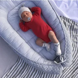 Tumbona bebé portátil para recién nacido – Cuna viaje con parachoques