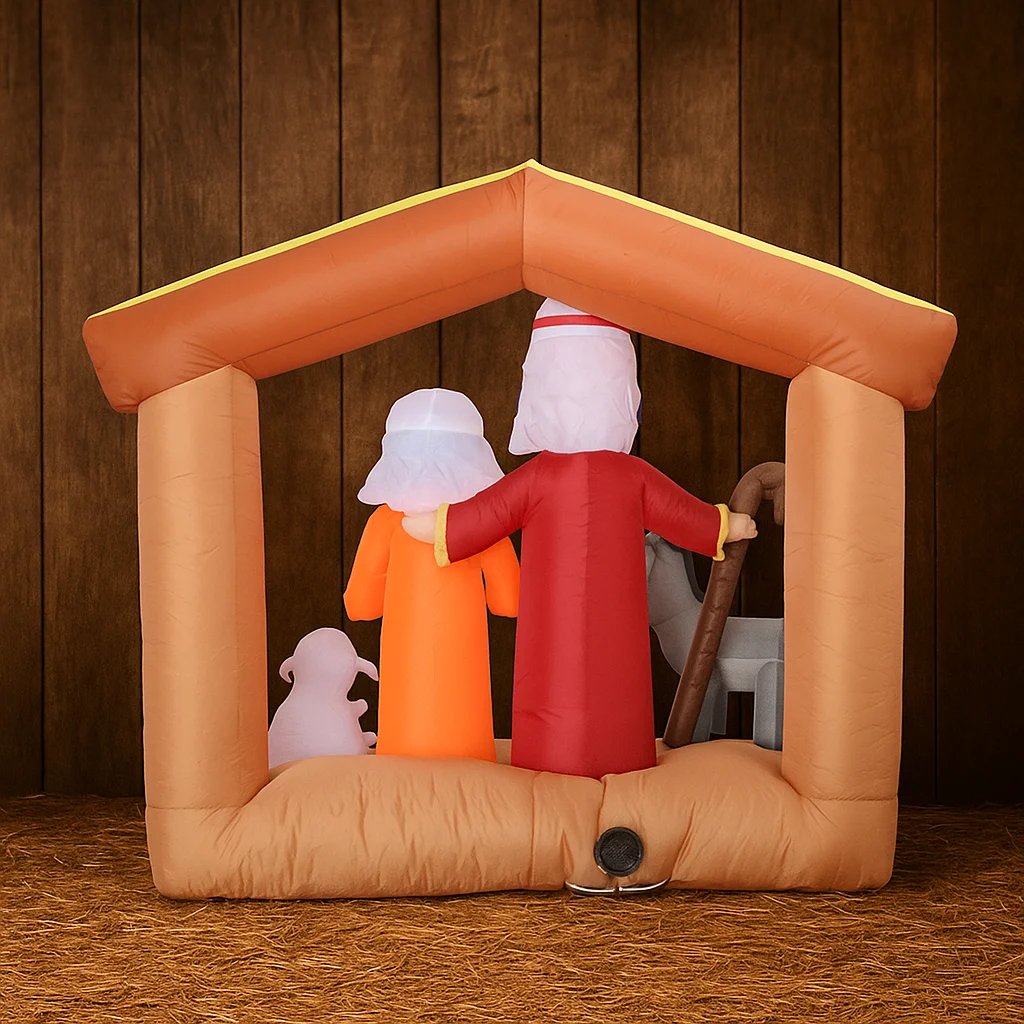 Burro inflable navideño – Decoración navideña para casa - imagen 3