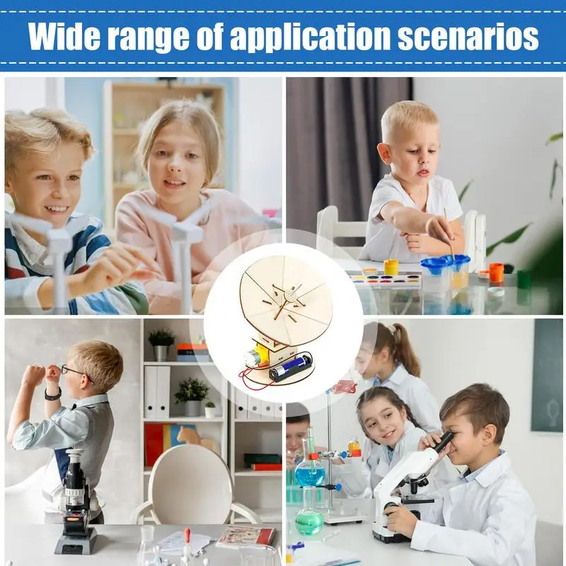 Kit de ciencia para niños, producción de tecnología de madera, Detector de Radar, juego de rompecabezas, juego de ensamblaje hecho a mano para niños de 7 a 14 años - imagen 4