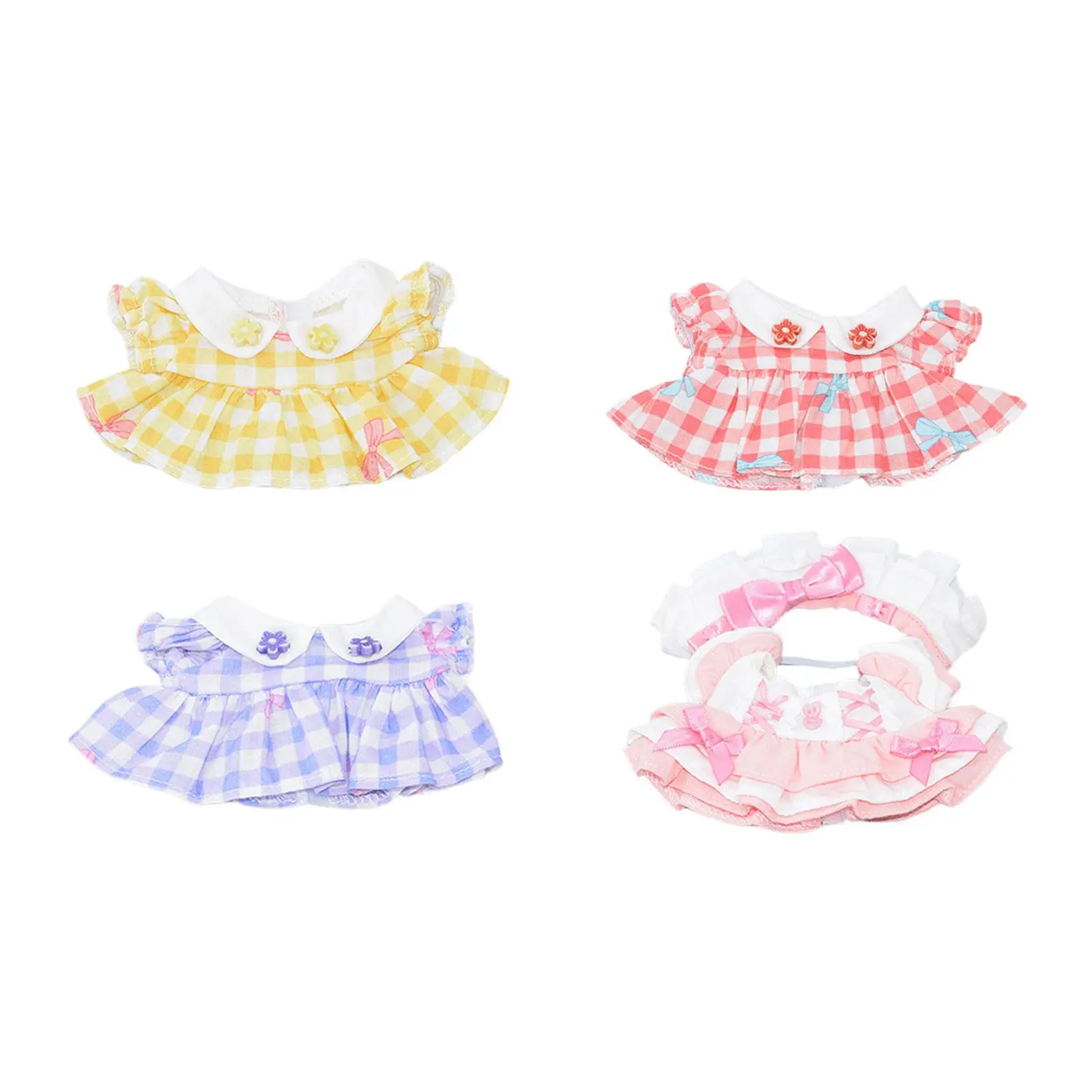 17cm Doll Dress Costume Accessory Handmade Clothing Stylish DIY Doll Toy Doll Dress up Girl Doll Clothes for Gift Birthday Party