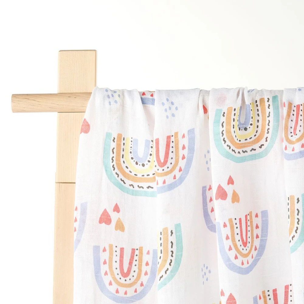 Kangobaby Manta Muselina Algodón y Bambú Bebé – Suave Funda Lactancia - imagen 3