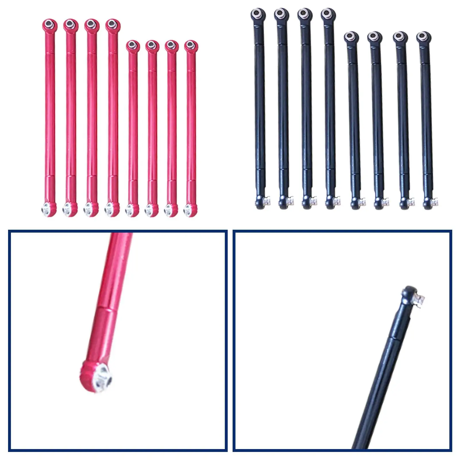 RC Pull Rod Replacement RC Tie Rod RC Car Accessory Metal Pull Rod for MN86S MN128 1:12 RC Accessory Upgrade Parts Model Car