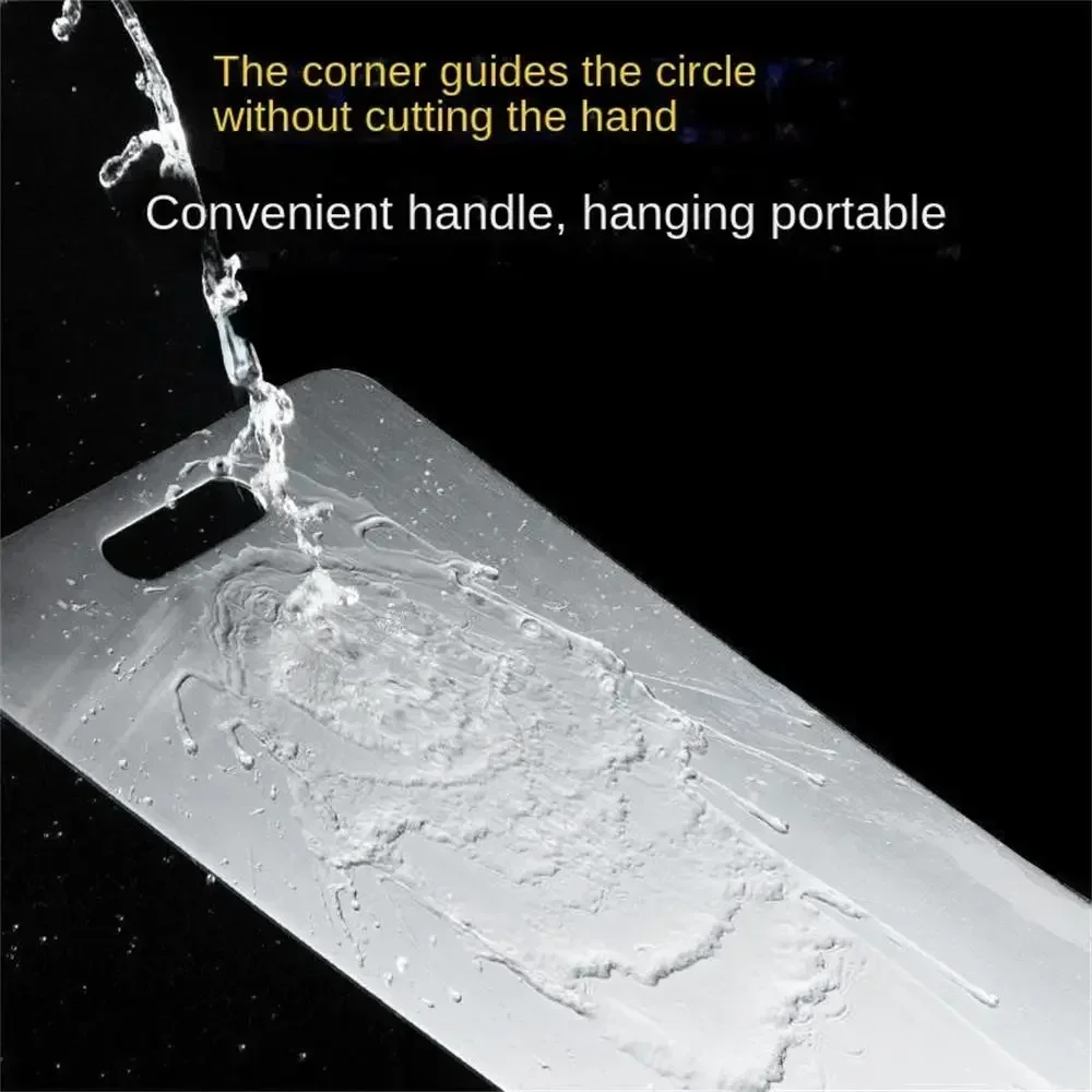 Tabla de cortar de acero inoxidable, antibacteriana y resistente al moho, tabla de cortar doméstica para cortar frutas y verduras - imagen 5