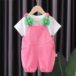 Conjunto verano bebé: camiseta manga corta y pantalón corto