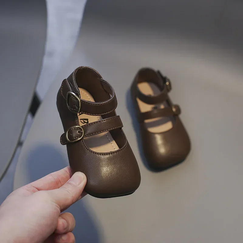 Zapatos de princess en cuero para niña – Antideslizantes y ligeros