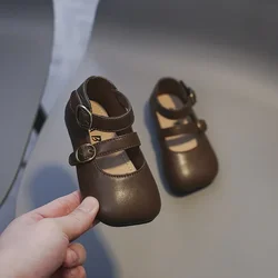 Zapatos de princess en cuero para niña – Antideslizantes y ligeros