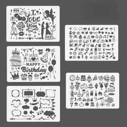 Plantillas decorativas para tartas de cumpleaños