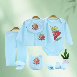 Conjunto bebé manga larga algodón estampado corazón niña niño