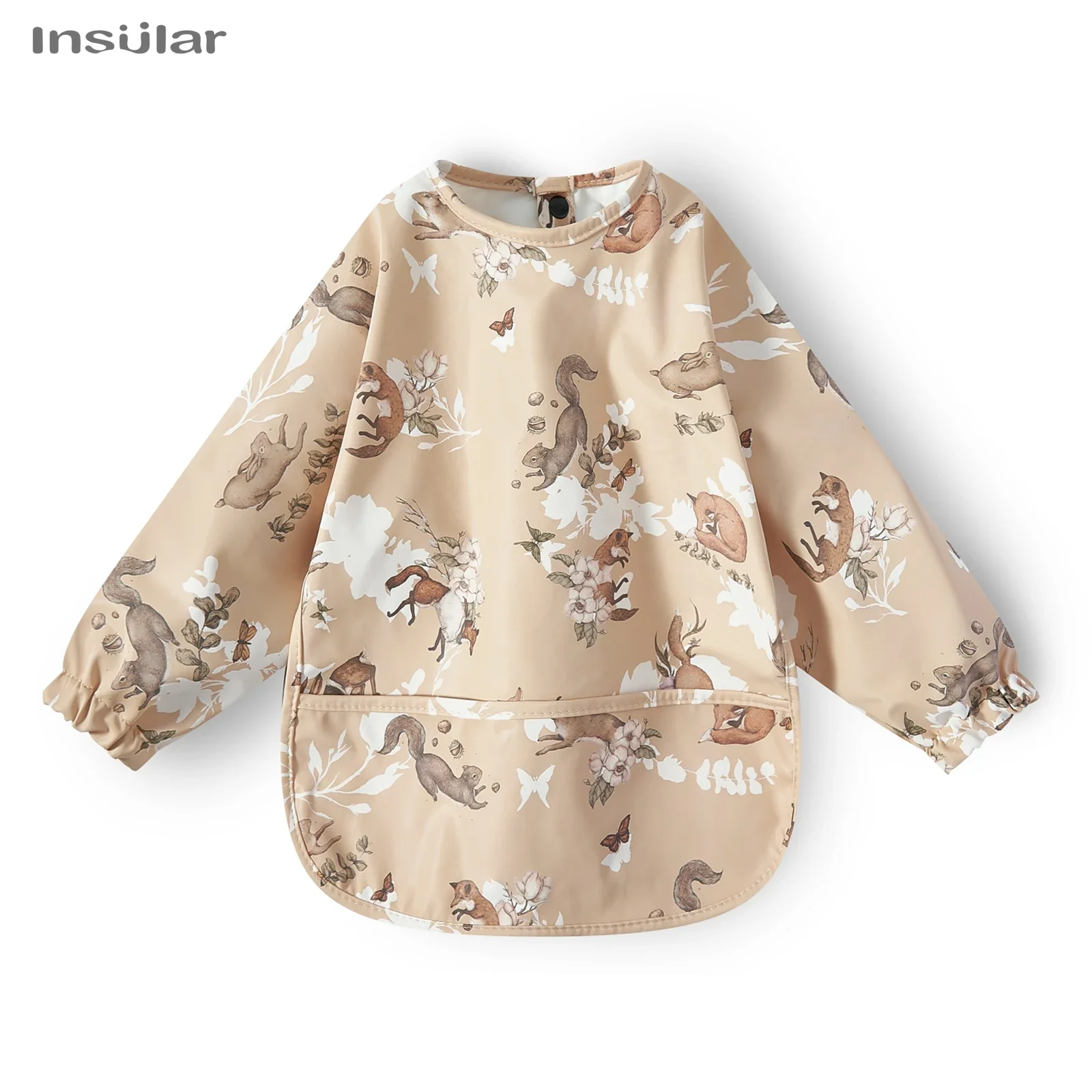Babero impermeable PU sin mangas anti manchas para bebé - imagen 2