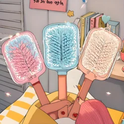 Peine infantil con cojín de aire - Antiestático para cabello rizado