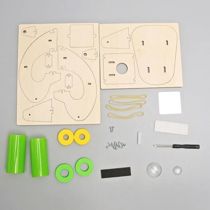 Kit de microscopio DIY, juguete educativo de experimentos científicos, conjunto de Material de montaje de física creativa, proyecto STEM artesanal para niños - imagen 5