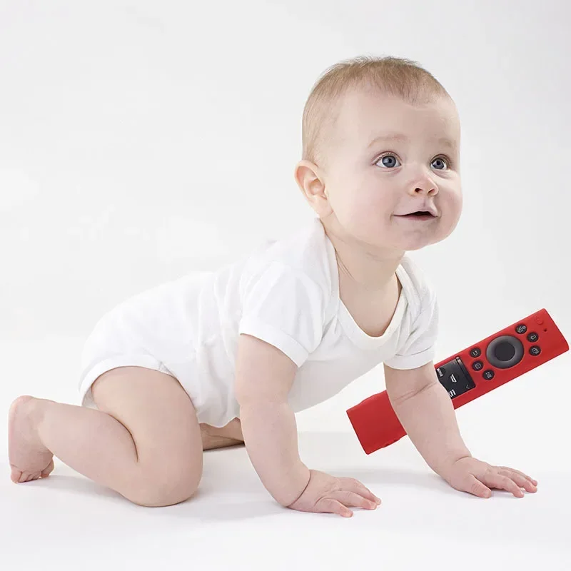 Funda protectora de silicona para Samsung TV Q70B Q80B QN85B QN90B QN95B QN800B TM2280E RMCSPB1EP1 textura Litchi - imagen 4