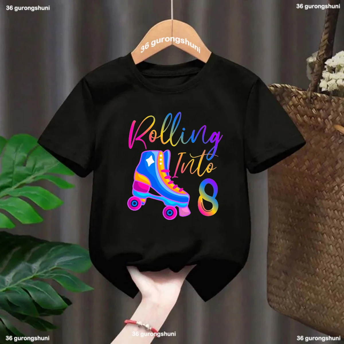 Camiseta Kawaii Colorida para Niña