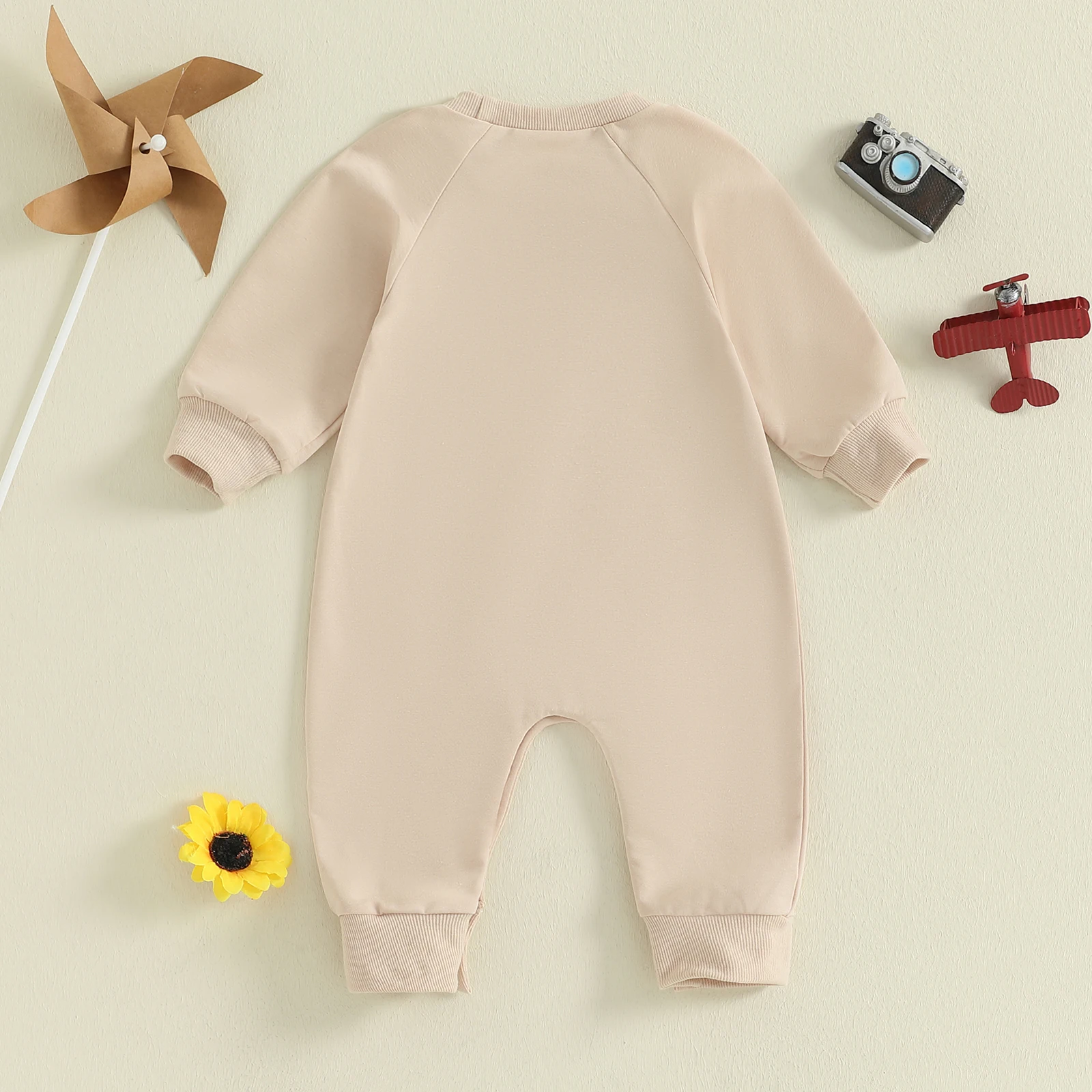 SUNSIOM Pelele para bebé de 0 a 18 meses, mono con estampado de camión de construcción y cuello redondo de manga larga, pijamas sin pies para recién nacido - imagen 2