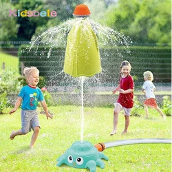 Cohete rociador de agua infantil – Juguete giratorio para el patio de verano