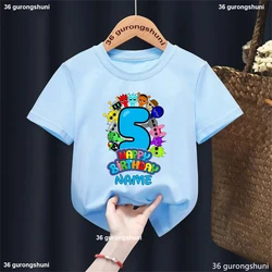 Camiseta personalizada arcoíris cumpleaños Sprunki Kawaii