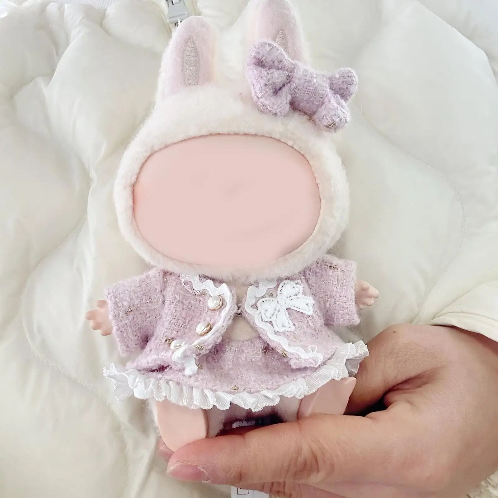 Doll Clothes Skirt Suit Doll Clothing Soft for Little Girls Adorable Pendant Doll Outfits Mini Doll Clothes for 6.69inch Doll
