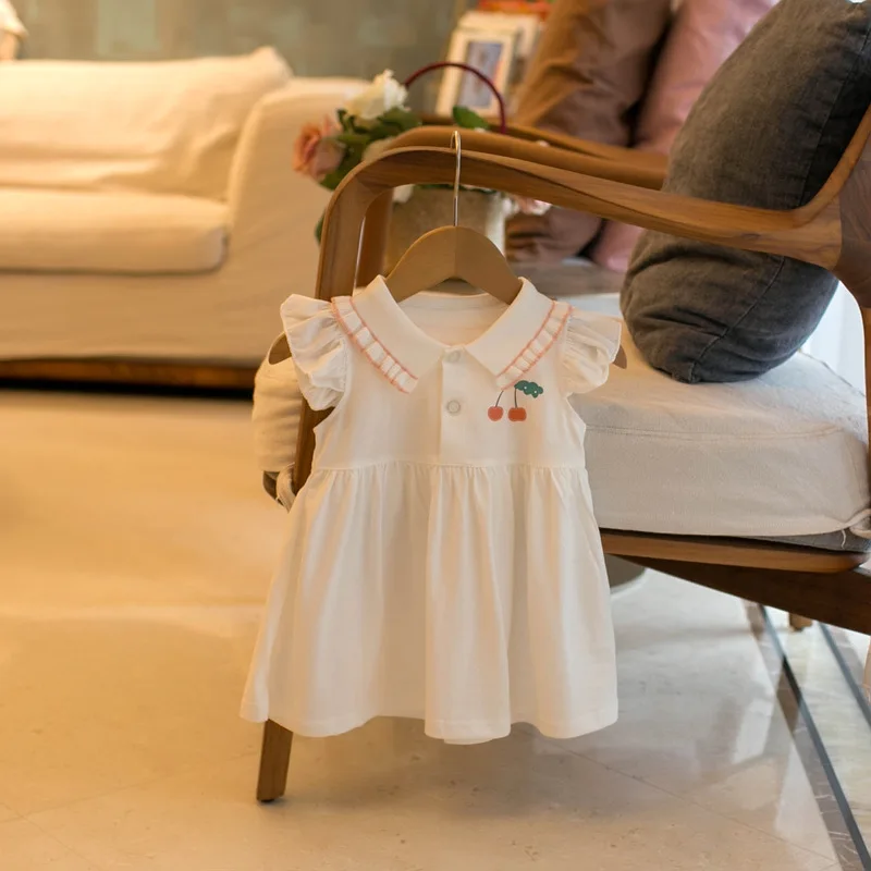 MILANCEL vestido de verano sin mangas para niña de cereza dulce - imagen 3
