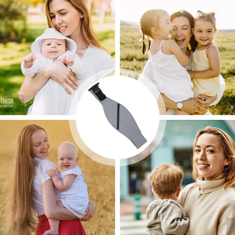 Portabebés con eslinga lateral, portabebés ajustable, suave, cómodo, ergonómico, ligero, transpirable, para viajes - imagen 5