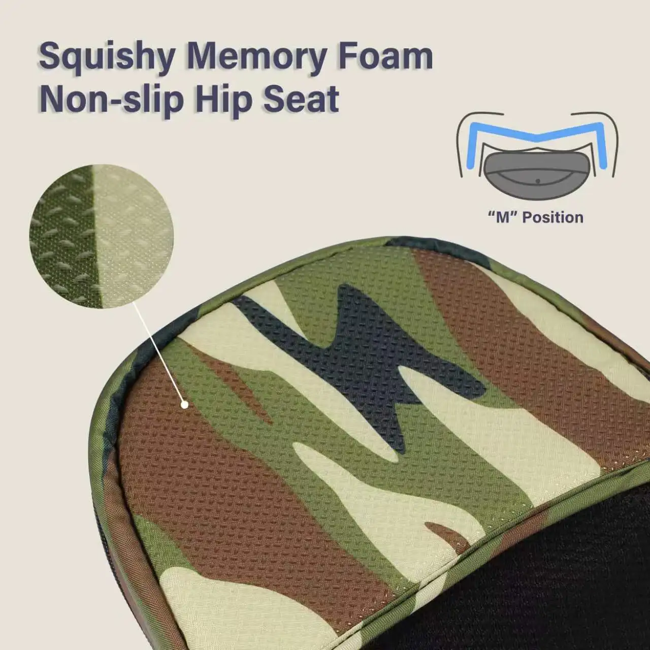 Portabebés ergonómico con cinturón y asiento de cadera para bebé - imagen 5