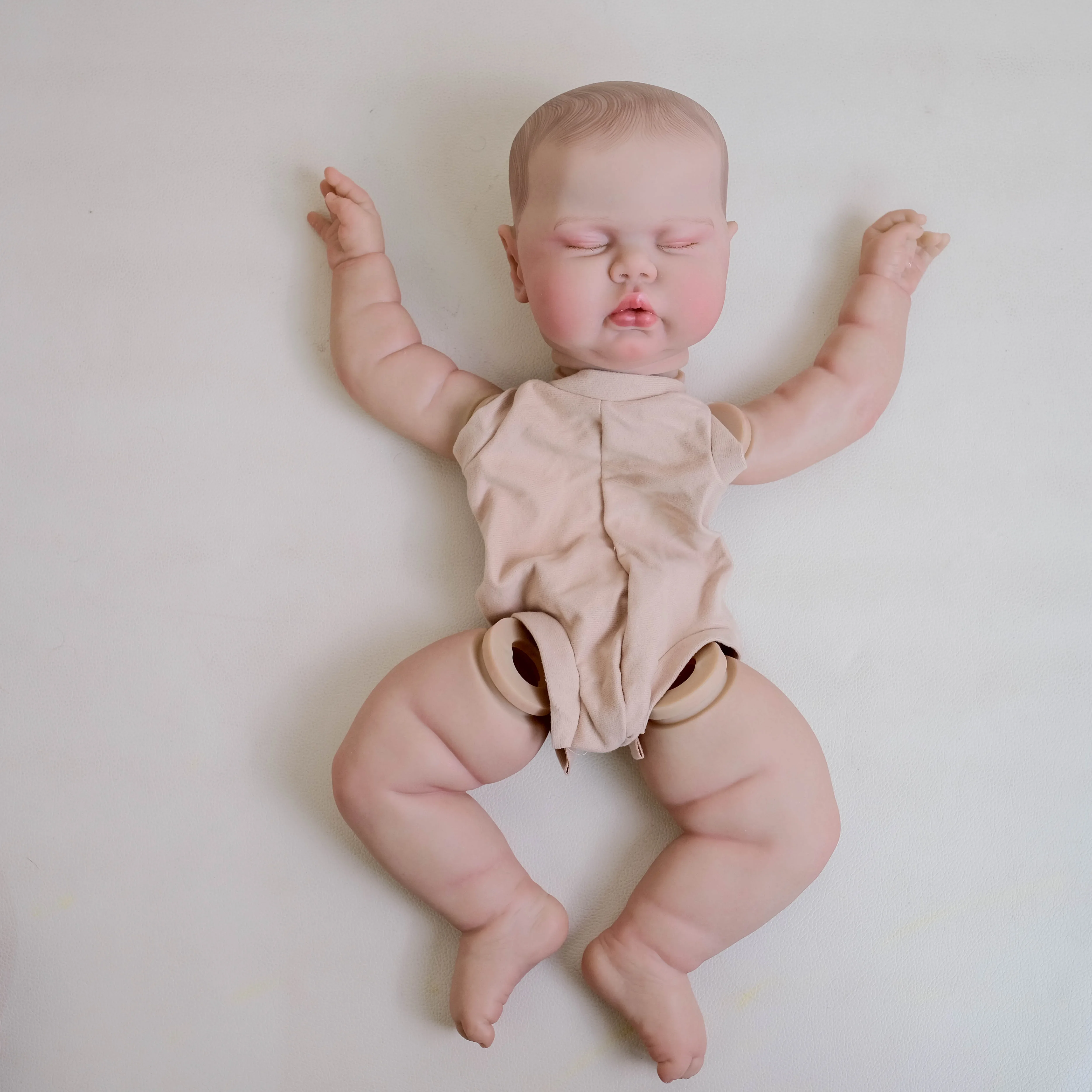 Kit de muñeco de pintura Pickle, piezas de muñeca ya pintadas, juguetes DIY realistas, tamaño bebé Reborn, piel 3D, venas visibles, muñeca artística coleccionable - imagen 4