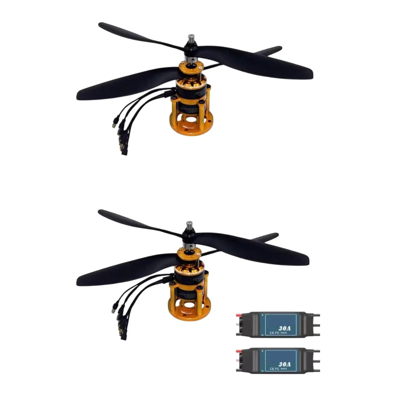High Speed Propeller RC Plane Helicopter RC Aircraft Parts Remote Control Aircraft Double Propellers for RC Multirotors Plane