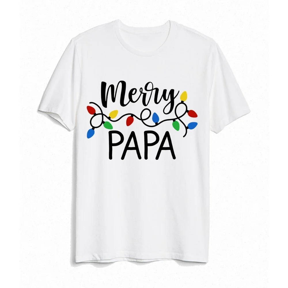 Feliz Navidad, ropa a juego para la familia, trajes de fiesta, Tops, mono para bebé, camiseta de Navidad para papá, hija, hijo, camiseta de vacaciones - imagen 3