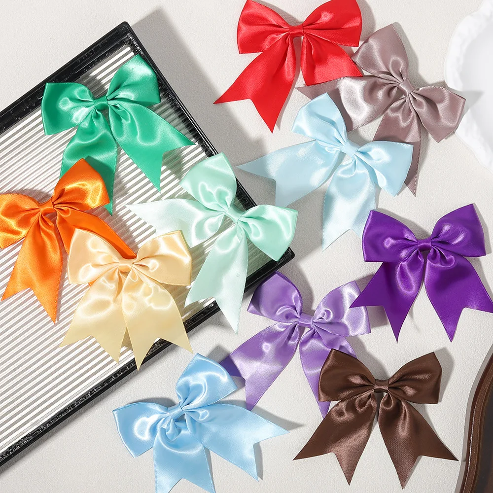 Color Candy Clips para pelo con lazo de cinta - niñas hechas a mano - imagen 5