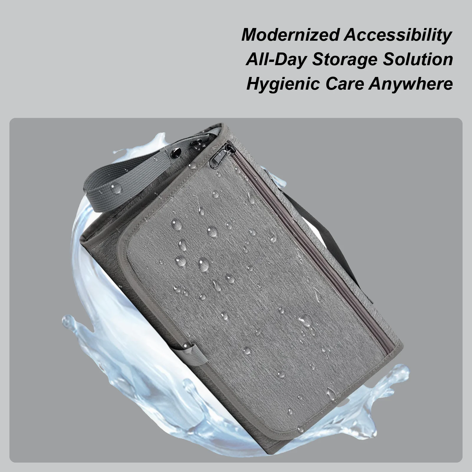 Monedero para pañales impermeable con gancho para cochecito, bolsa para pañales de bebé con cambiador para todos los días, viajes en la playa, viajes cortos, familia