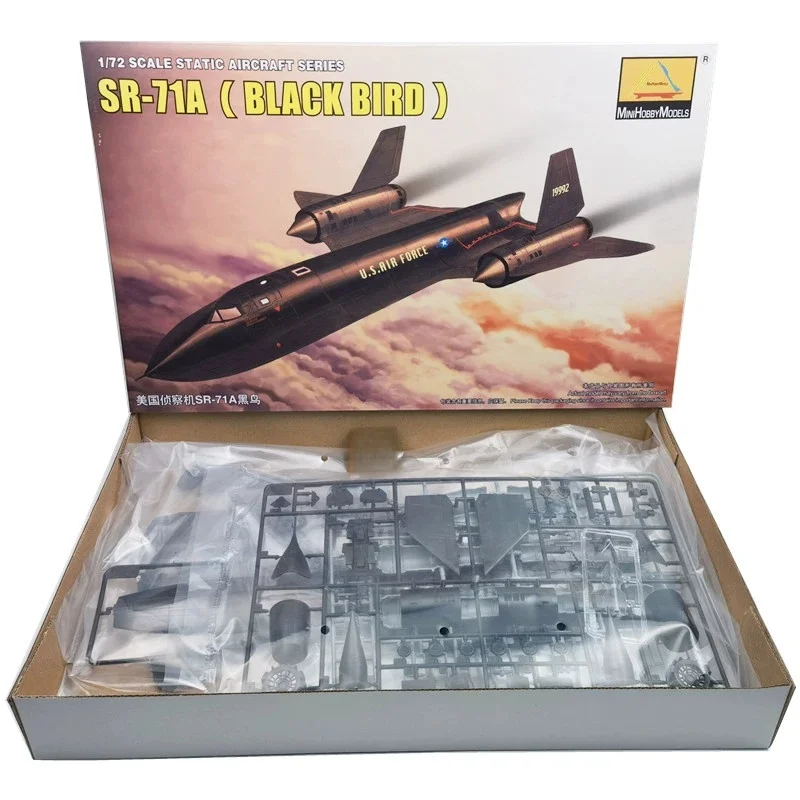 TRUMPETER 1/72 SR-71A Avión de reconocimiento Modelo de rompecabezas de ensamblaje de plástico - imagen 2