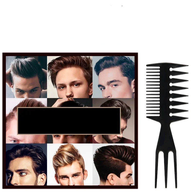 Peines laterales con forma de hueso de pescado, cepillo de pelo de diente profesional doble, peluquero, teñido del cabello, cepillo para colorear, herramienta de peinado para hombre - imagen 2