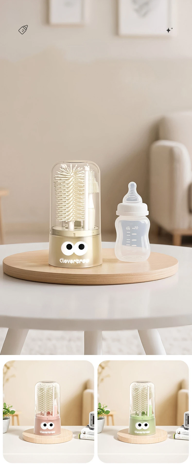 Cepillo biberones cerdas flexibles – Limpieza profunda y resistente - imagen 3