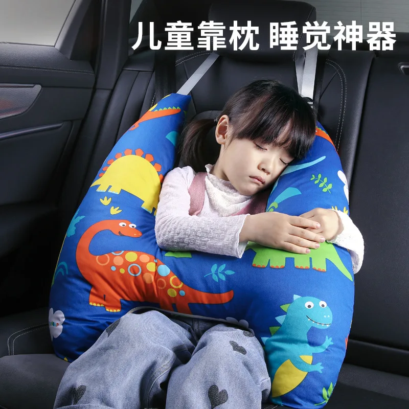 Almohada de coche para adultos y niños, almohada de viaje lavable de algodón transpirable para el cuello, soporte para dormir, reposacabezas del asiento del bebé, 1 ud. - imagen 2