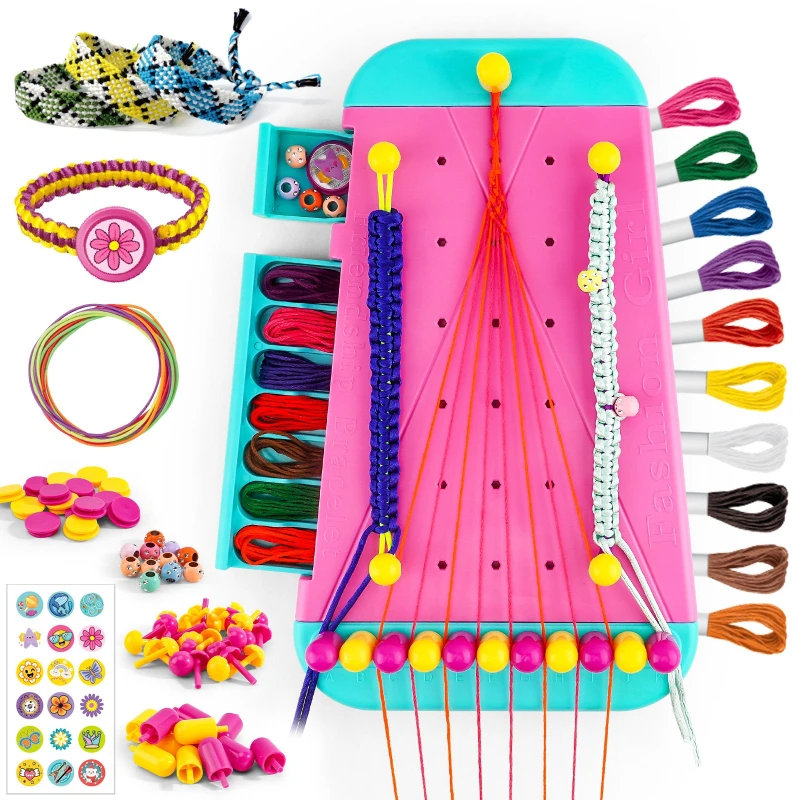 Kit pulseras de amistad con hilo elástico para tejer - imagen 4