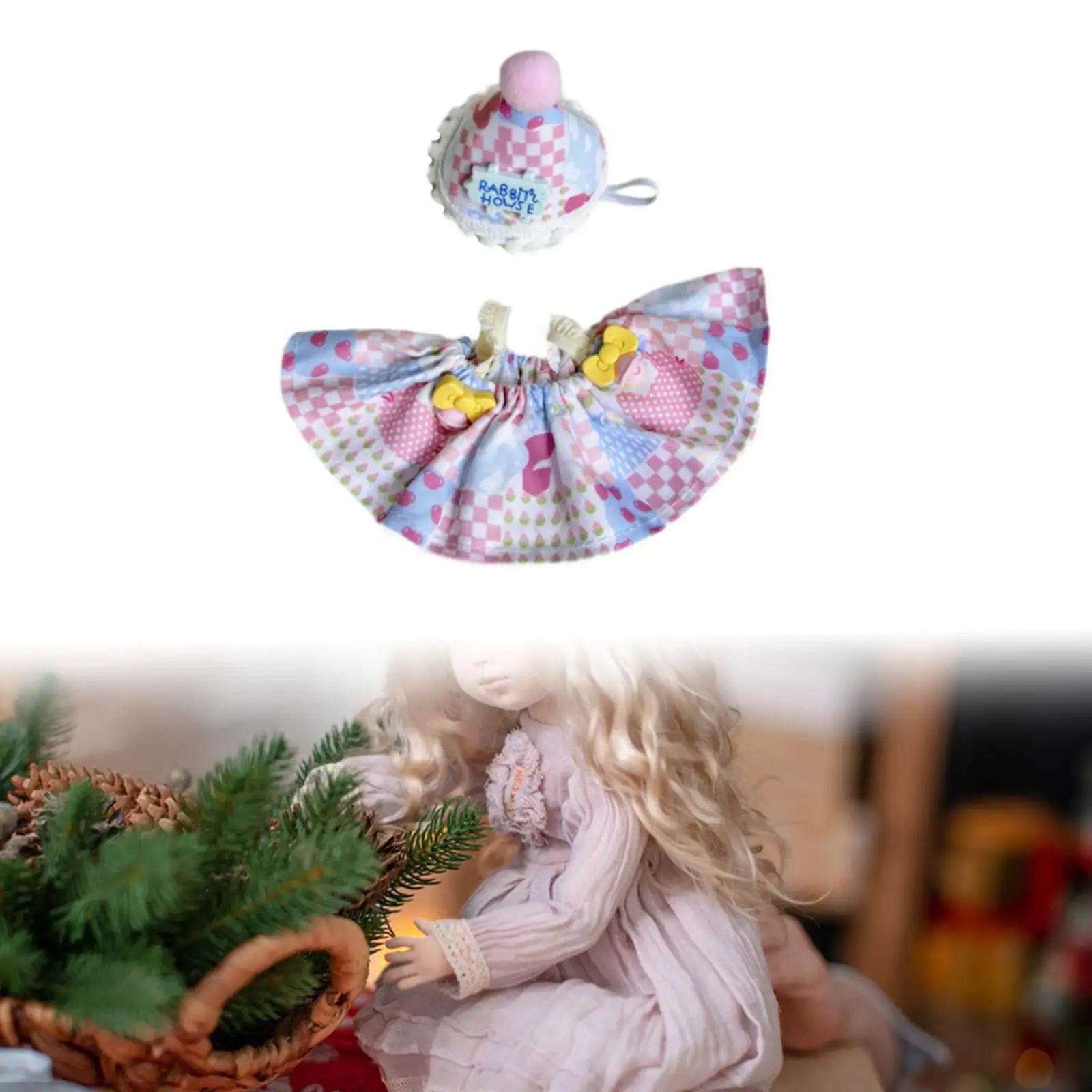 20cm Girls Doll Dress Doll Clothes Cute for Little Girls Gift Doll Accessories Clothing Outifit