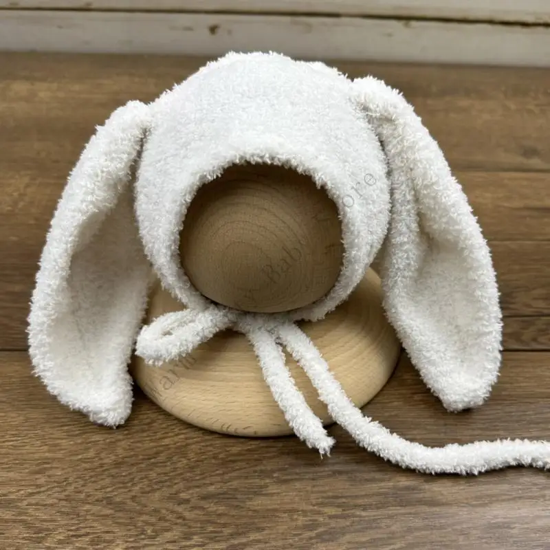 XXFE Bebé Fotografía Traje Ropa Conejo Tema Sombrero y Mameluco Sesión Fotos Vestir - imagen 5