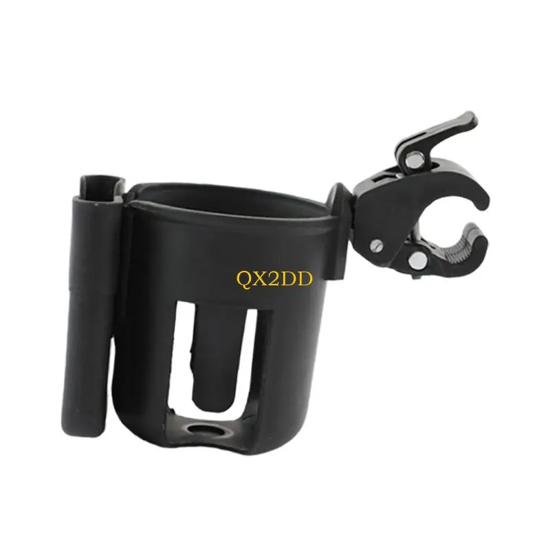 QX2D-soporte giratorio para cochecitos, organizador bebidas, accesorio para cochecito, soporte para taza con diseño a presión - imagen 3