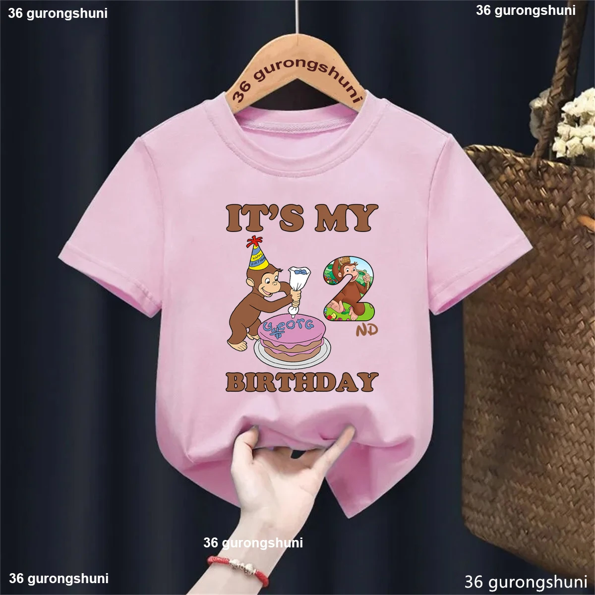 Curious George Camiseta de cumpleaños para niño – Color y comodidad - imagen 5