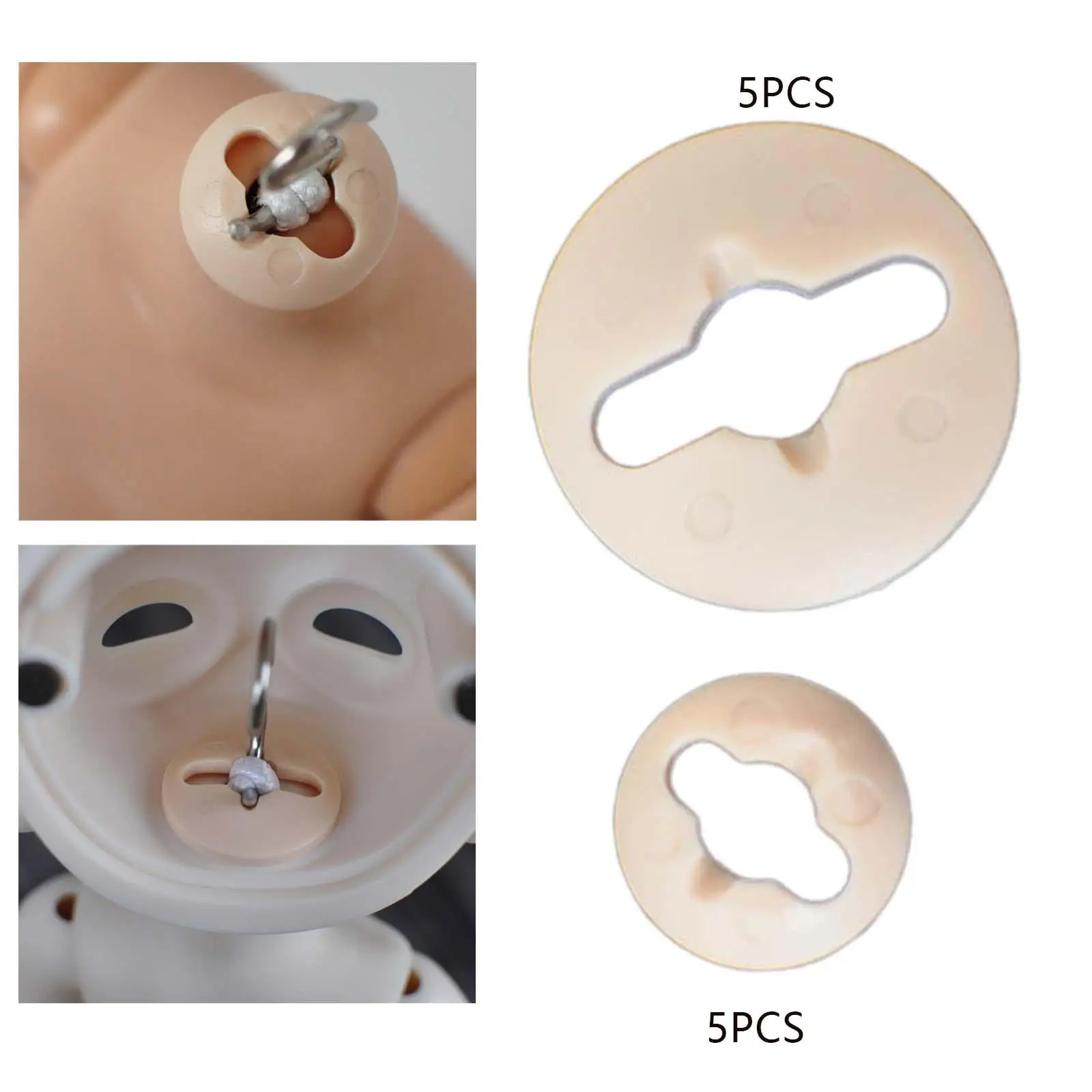 5x Neck Card Pads Dolls Accessories DIY BJD Modification Tool Neck Pads
