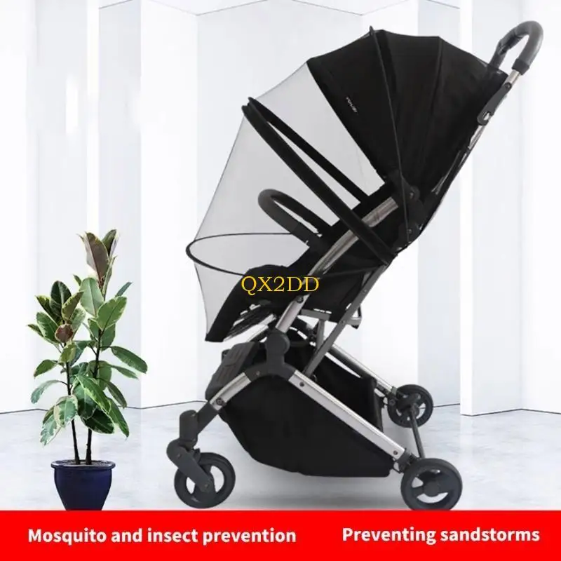 QX2D Cobertura Completa Cochecitos bebé Red contra Insectos para portabebés Cochecito Cochecito Universal Cubierta Red - imagen 5