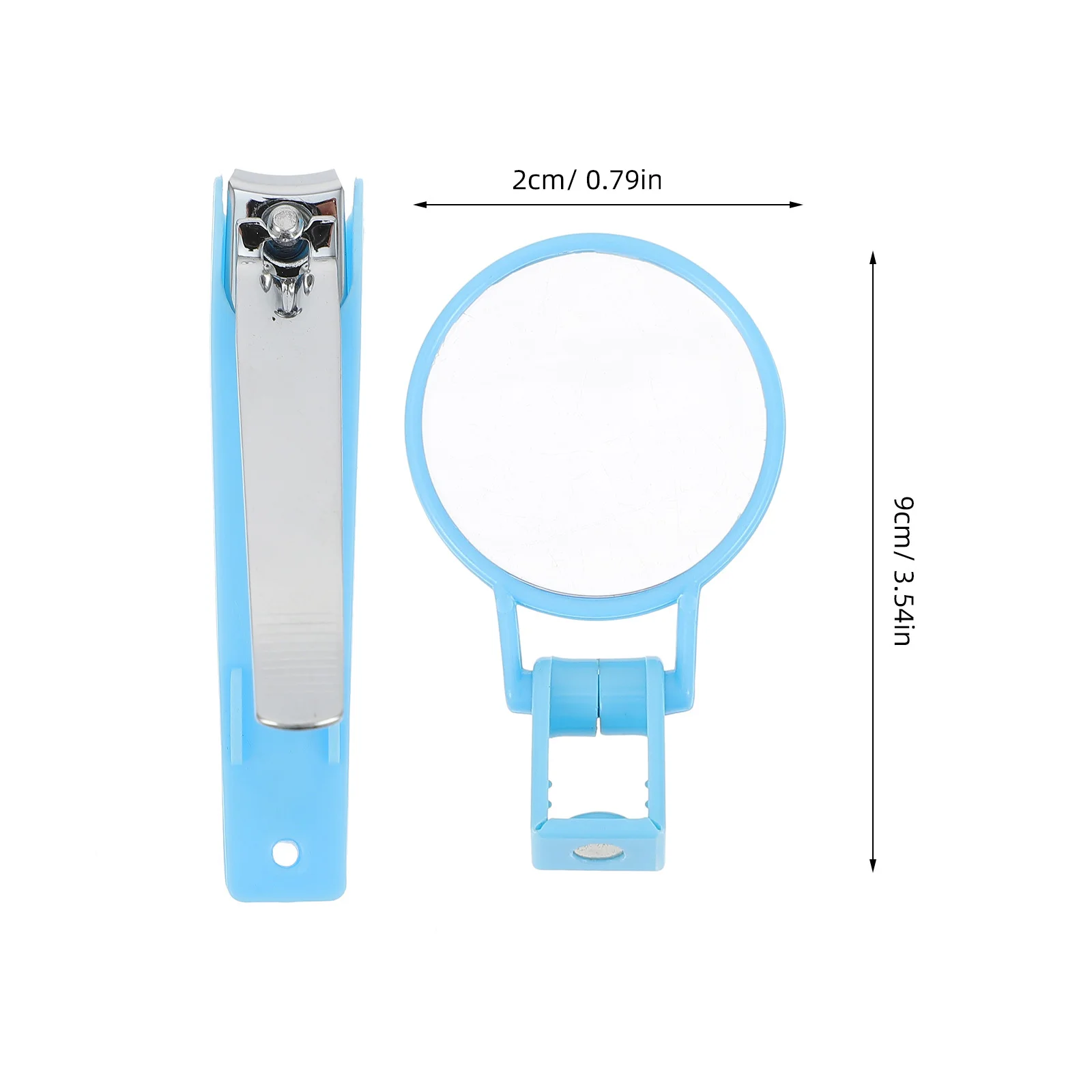 2 uds cortaúñas de acero al carbono lupa ángulo ajustable ligero portátil cortaúñas de los pies - imagen 5