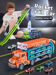 Posavasos tipo pista de carreras, elevador de cohetes, combinación de coches de carreras transformados, Navidad, Acción de Gracias, Halloween, Año Nuevo Cumpleaños